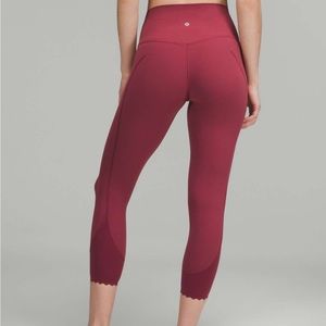 Lululemon Align Scalloped Hem High-Rise Crop 23"